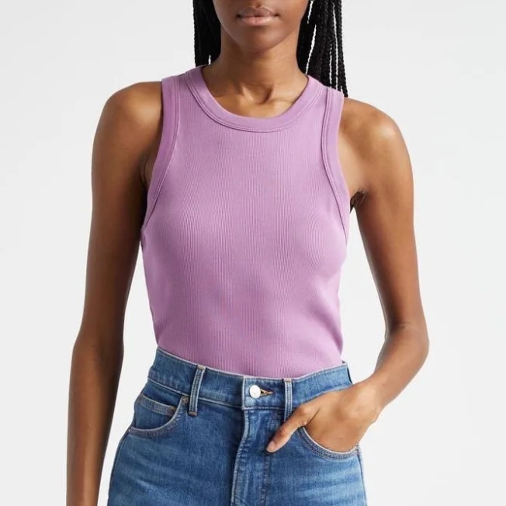 Veronica Beard Ribbed Tank Top